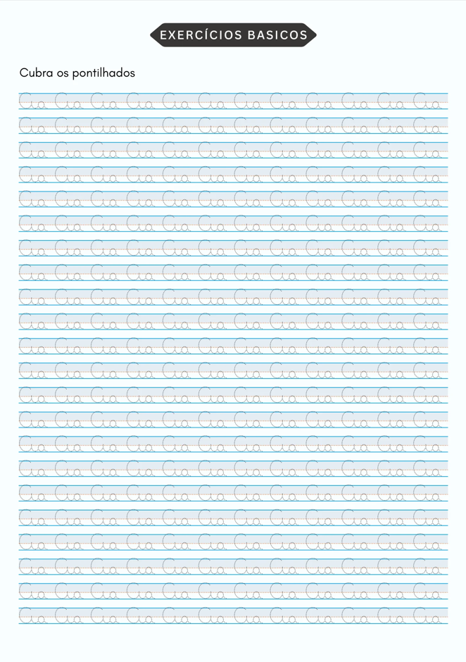 Exemplo de exercício de caligrafia 5