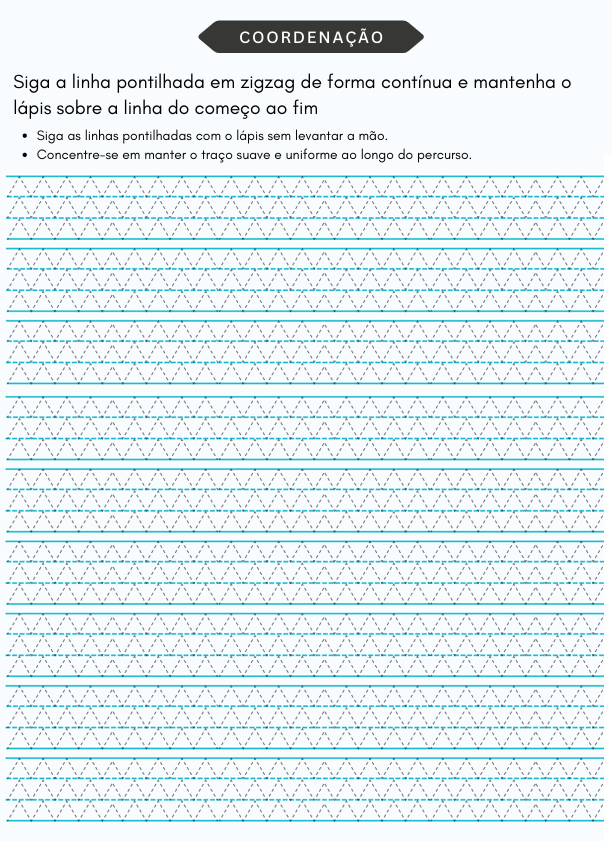 Exemplo de exercício de caligrafia 3
