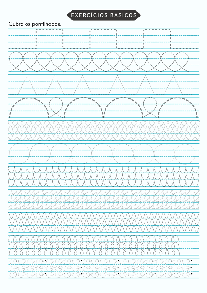 Exemplo de exercício de caligrafia 4
